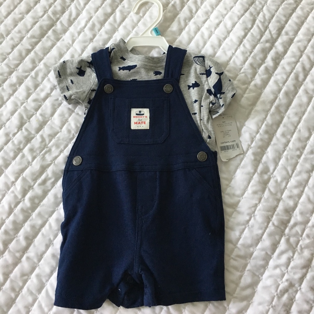 Boys Carter's 6 month overalls set