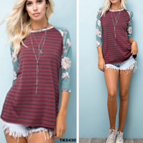 makenna exchange Tops - •mixed print tunic•