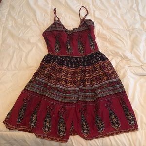 Patterned mini dress