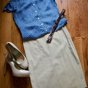 Banana Republic Silk Button Blouse