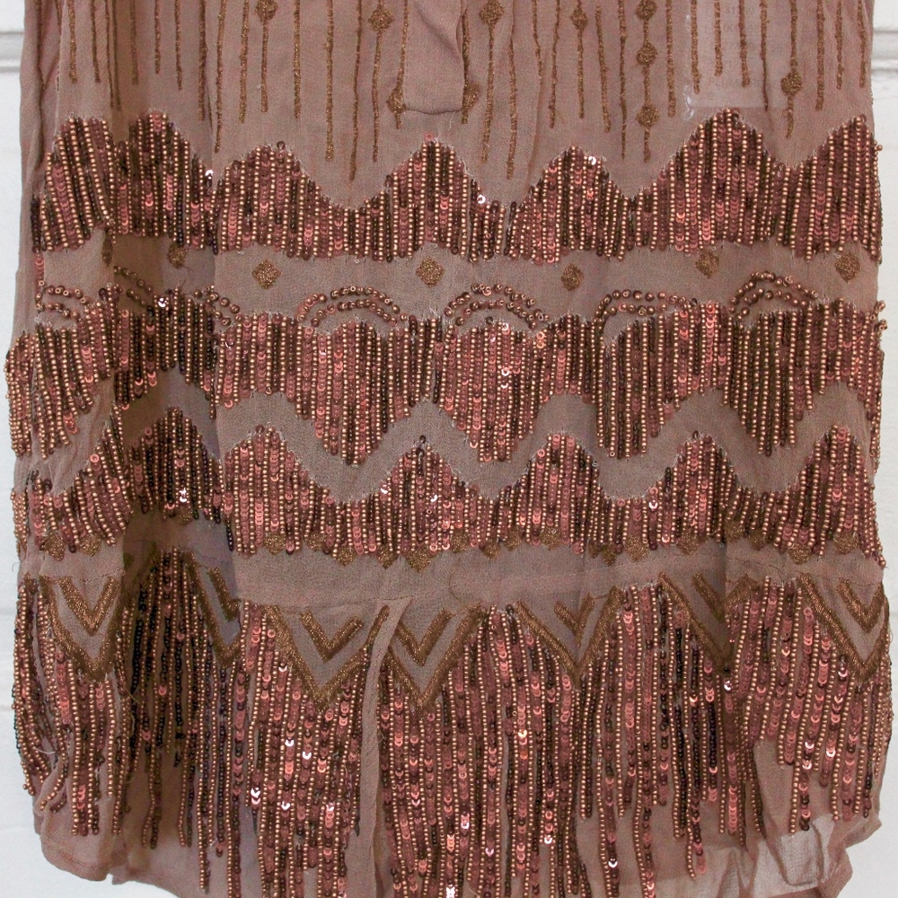 Anthropologie Moulinette Soeurs Beaded Top Size 0 - Picture 2 of 3