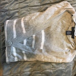 Tommy Hilfiger grey striped cardigan