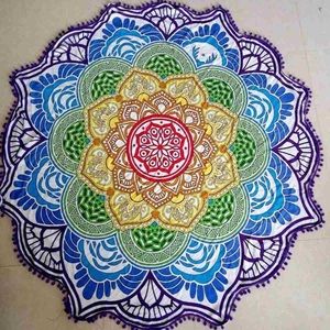 Red Rain Buddha Mandala Lotus tapestry/blanket