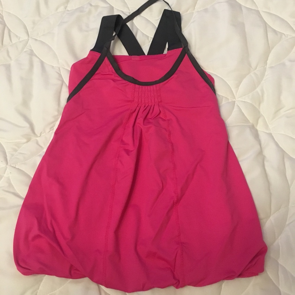 LULULEMON tank top pink&gray color size 4