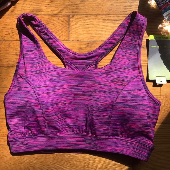 Medium pink tek gear Medium support sports bra - Picture 2 of 5