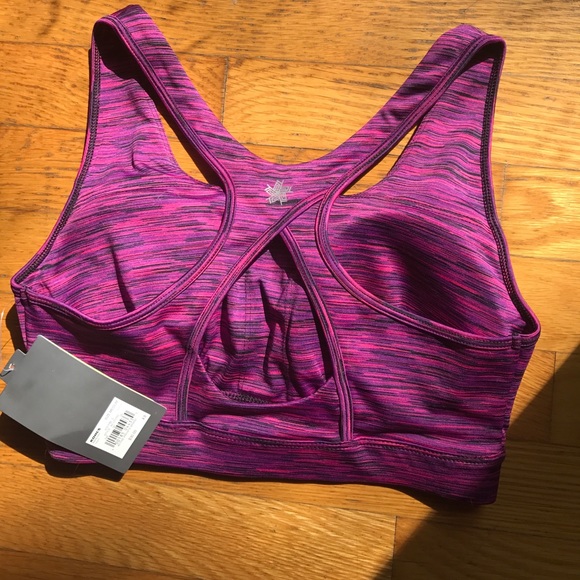 Medium pink tek gear Medium support sports bra - Picture 3 of 5