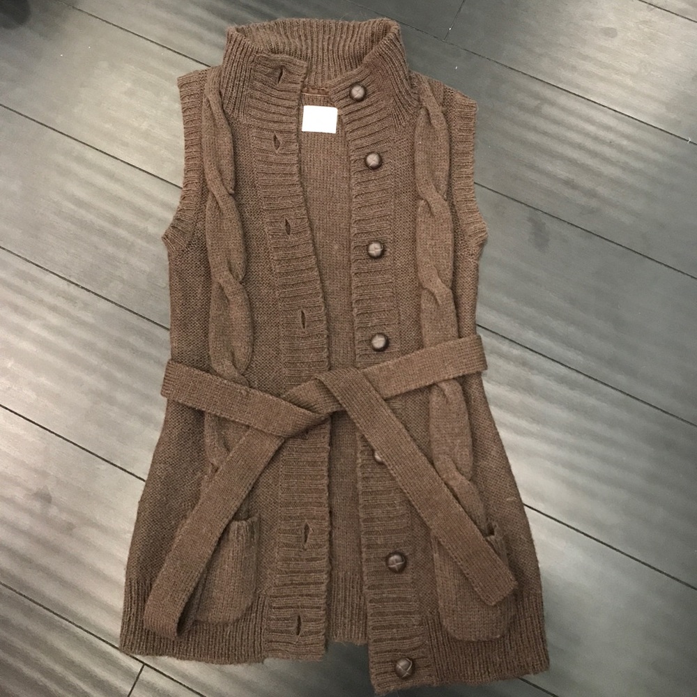 Brown Sweater Vest