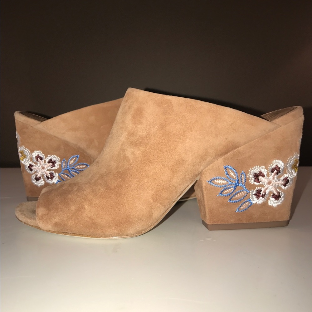 Tory Burch wedge mules