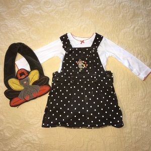 Carter’s Thanksgiving jumper with matching bib.