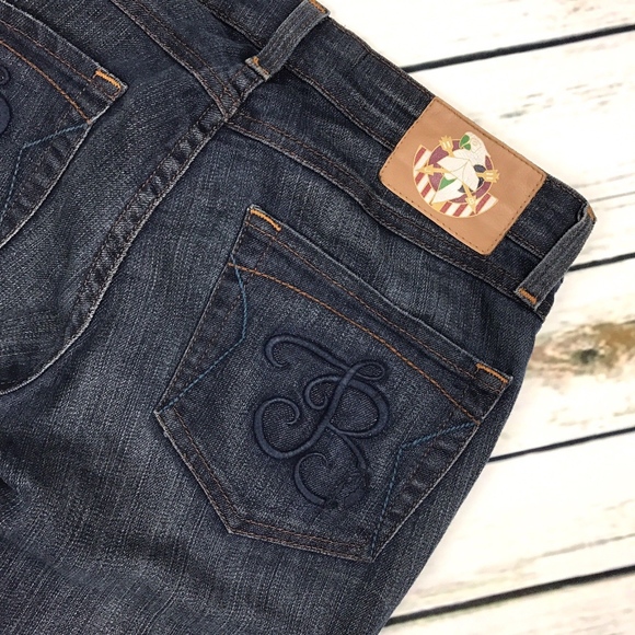 Jill Stuart Blue White Splattered Skinny Jeans - Picture 8 of 8