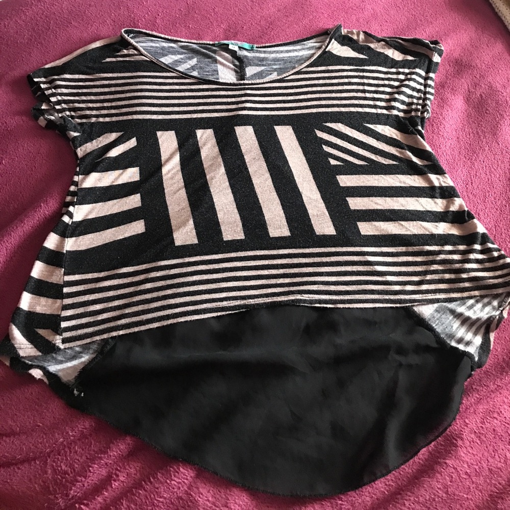 Black and tan striped shirt