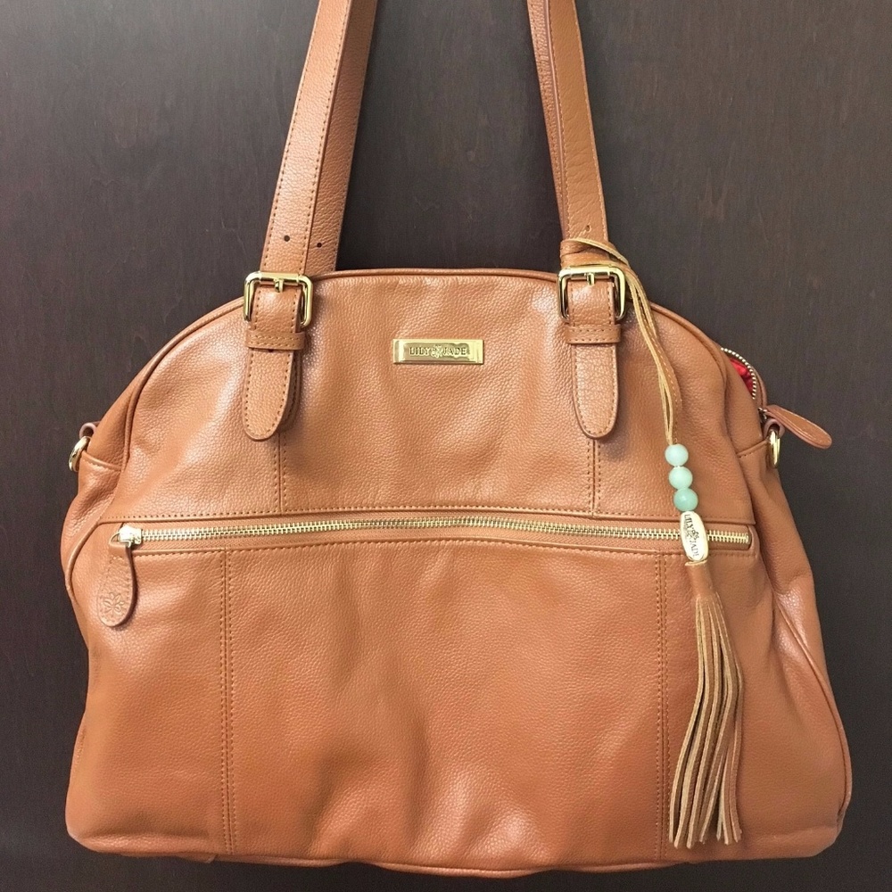 Lily Jade Diaper Bag (Rosie) in Camel