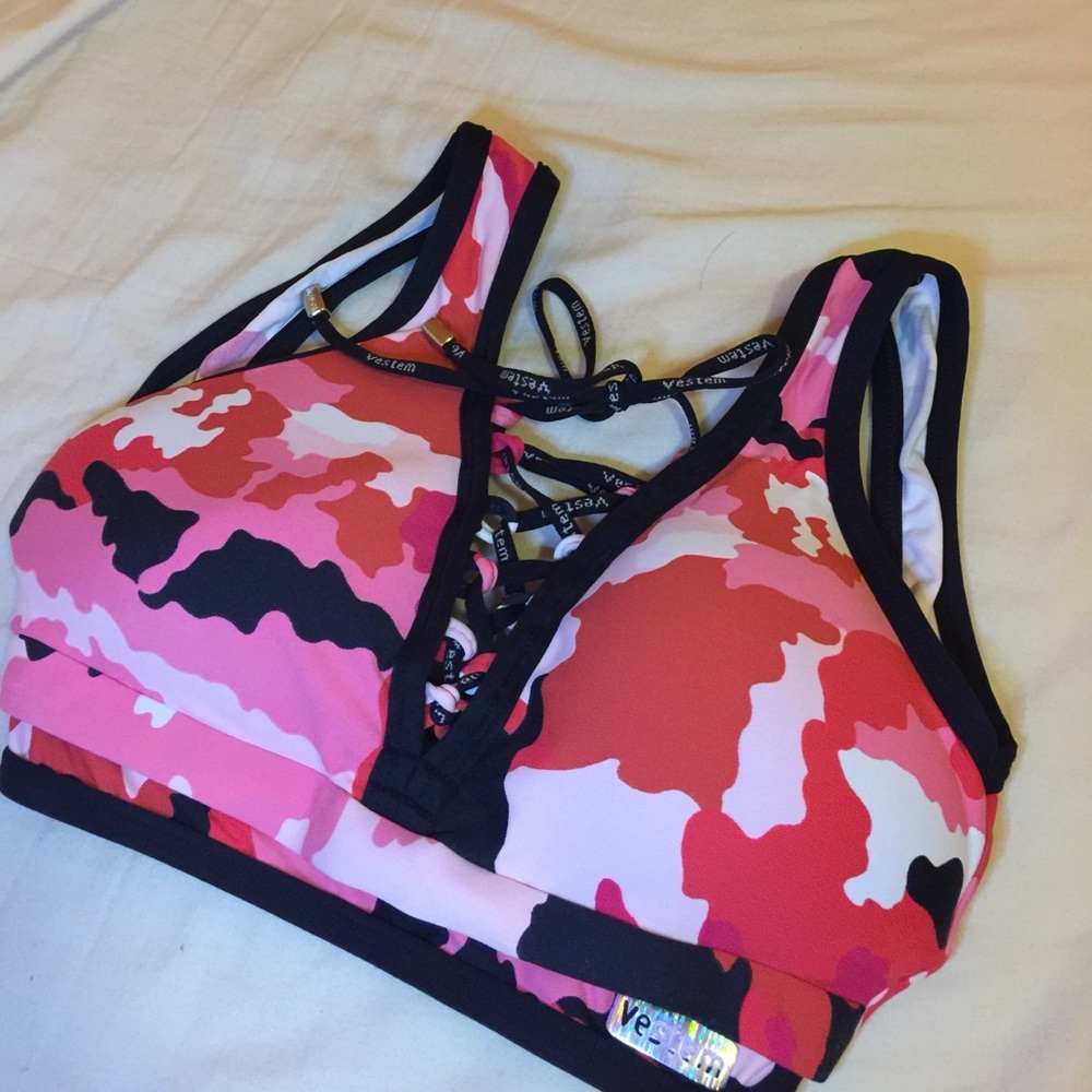 Brazilian sports wear padded sports bra