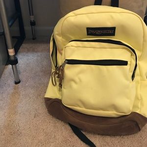 Jansport yellow backpack