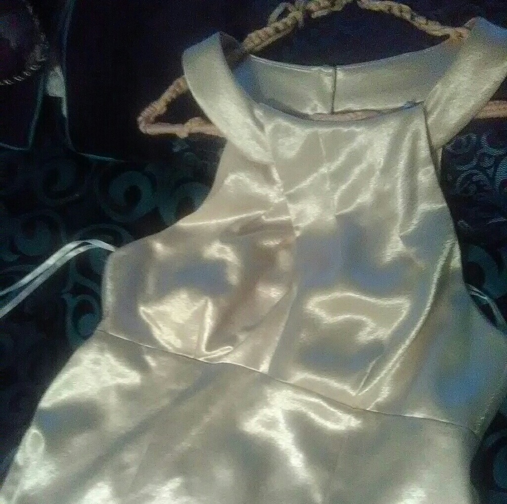 Annected satin dress