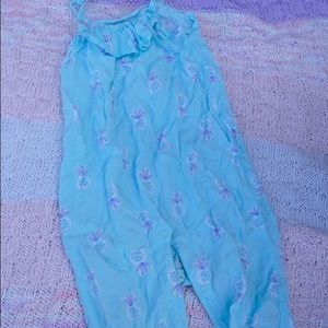 Pineapple harem romper