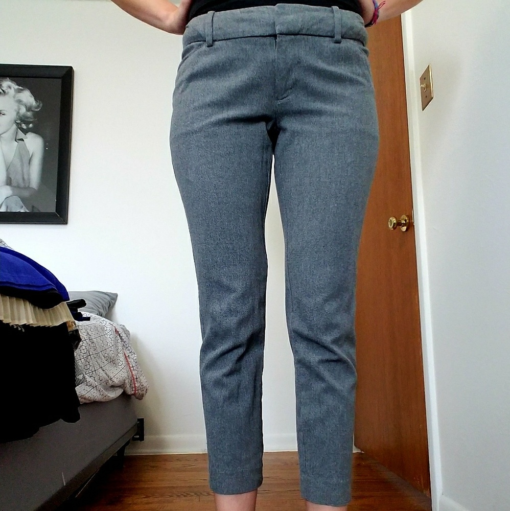 Grey Mid Calf Trouser