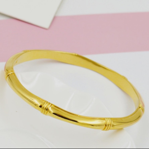 JUST IN J. Crew Gold Plated Bangle Bracelet - Picture 2 of 4