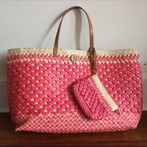 Tory Burch Beach Bag + Wallet