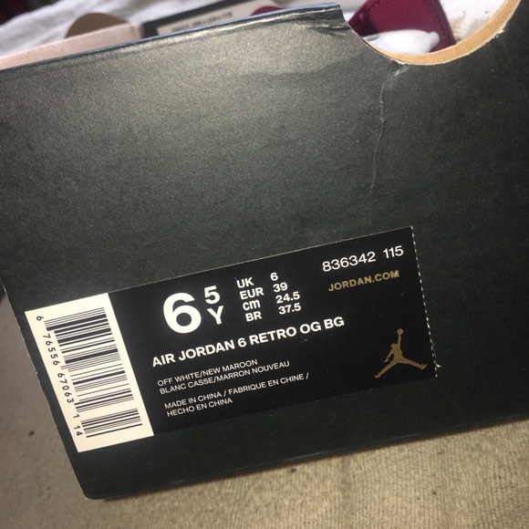 Air Jordan 6 Retro OG BG - Picture 2 of 4