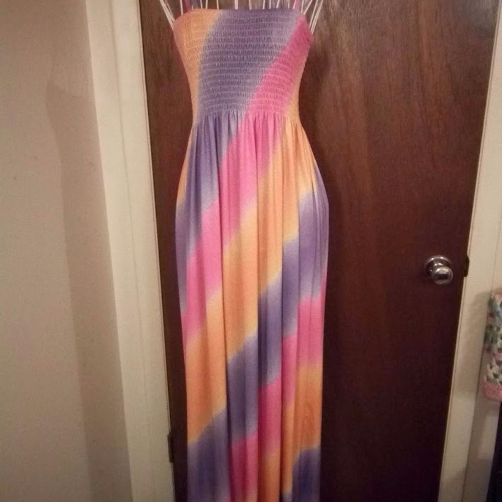 Christina Love Rainbow Dress - size small