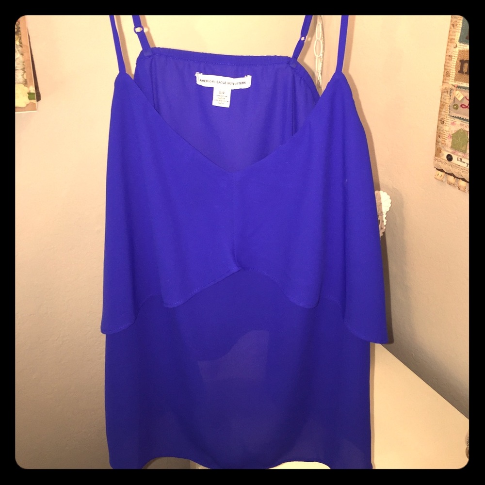 Royal blue AEO tank top