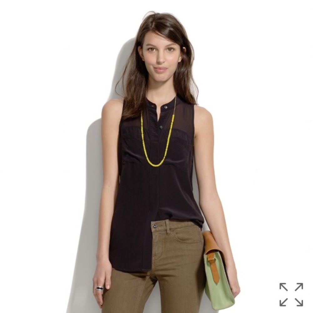 Madewell silk cargo tank (style 84199).