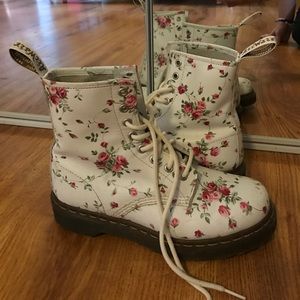 Floral doc martins