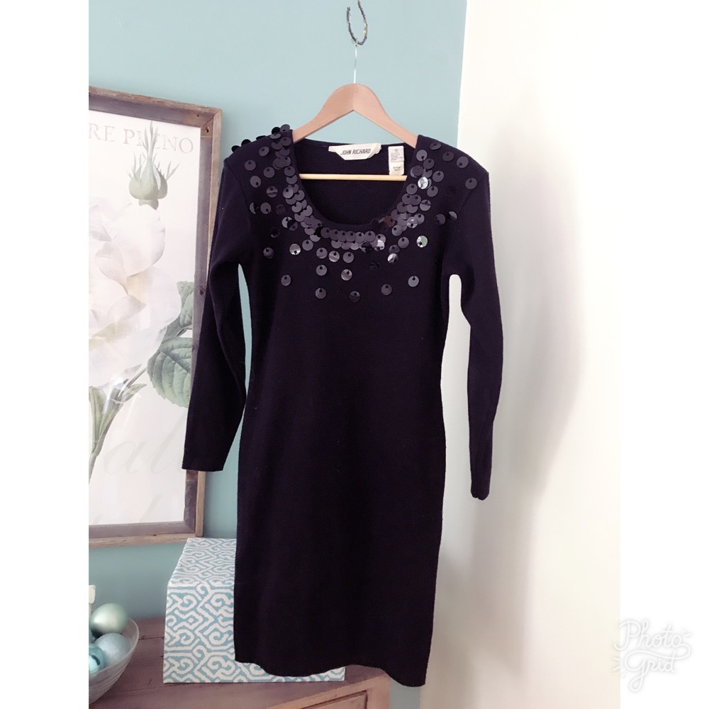 Vintage Designer 80s Sweater Dress -reduced-