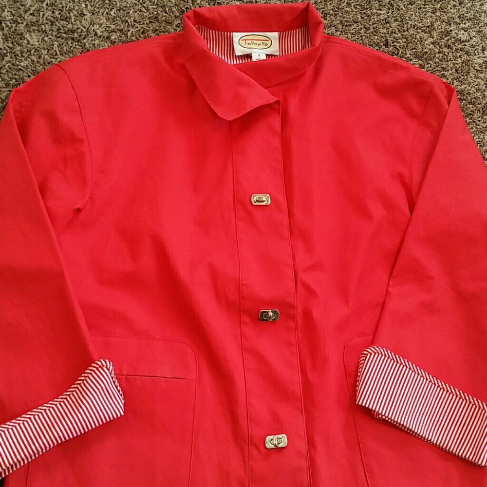 Talbots Coral/Red Coat