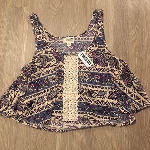 Pacsun by LA Hearts tribal/floral tank top
