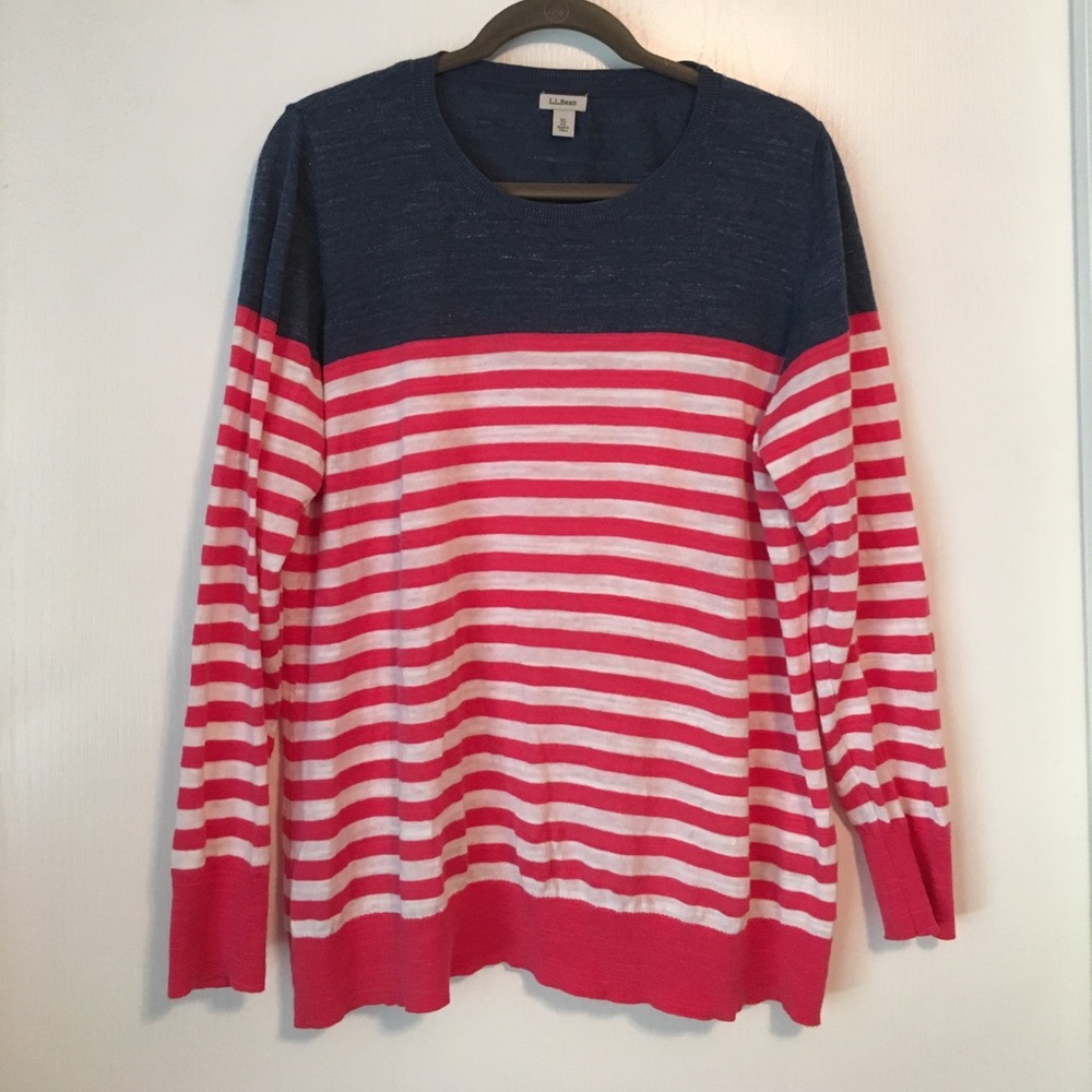 LL Bean Cotton Slub Sweater