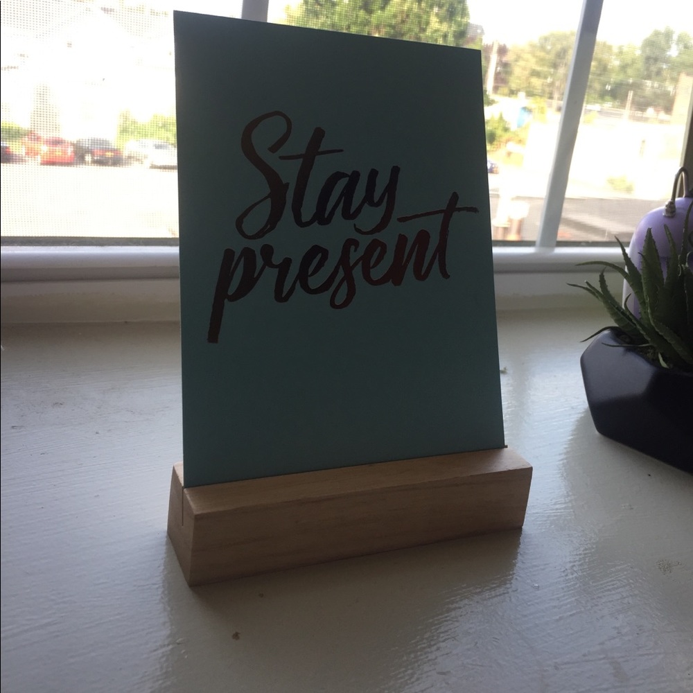 Inspirational quote cards decor