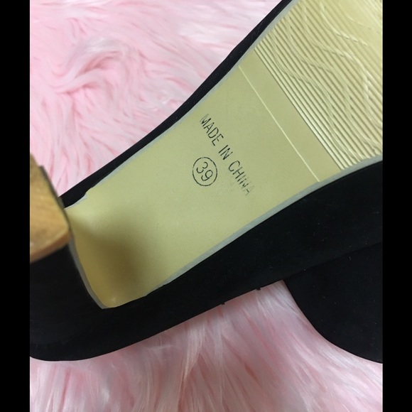 THE 9 DU BLACK VELVET ROUNDTOE HIGH HEEL SZ 39 8.5 - Picture 3 of 7