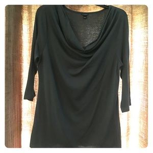 Ann Taylor cotton cowl neck top