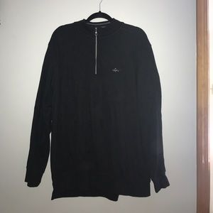 NWOT Greg Norman Black Quarter Zip Sweater