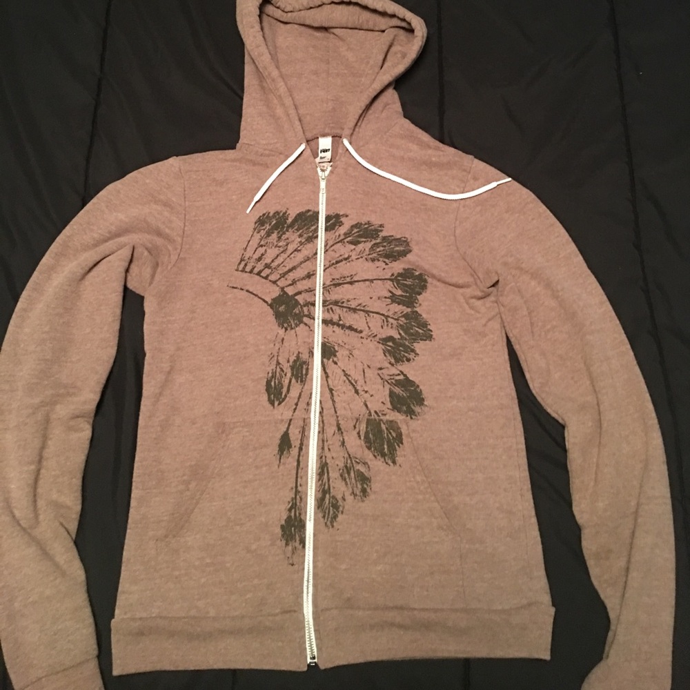 Native American Headdress Brow Heather Hoodie