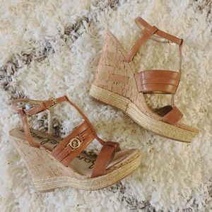 Sam Edelman Karley Leather Platform Wedges