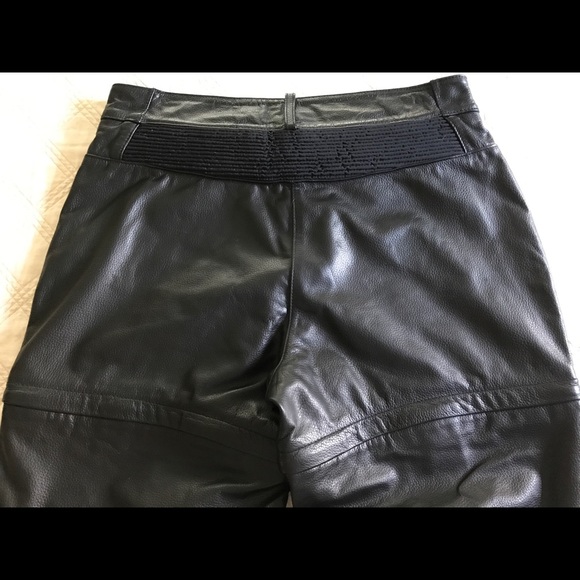 Beautiful Soft Black Leather Pants/Shorts - Picture 8 of 8