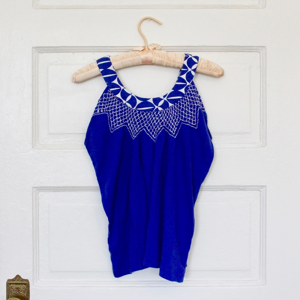 Banana Republic Blue Tank Top Size S