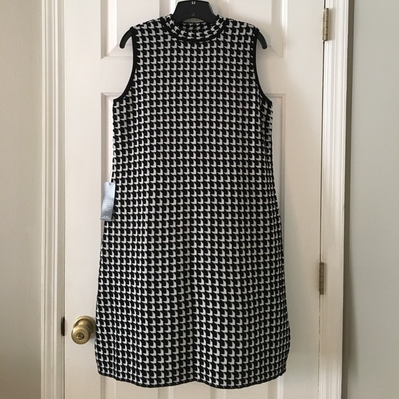 NWT Limited black & white print sweater dress - Picture 1 of 4