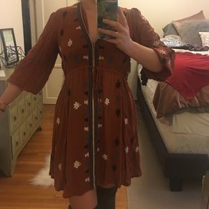 Free People Boho Mini Dress sz M