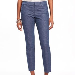 Old Navy Mid-Rise Linen-Blend Pixie Pant