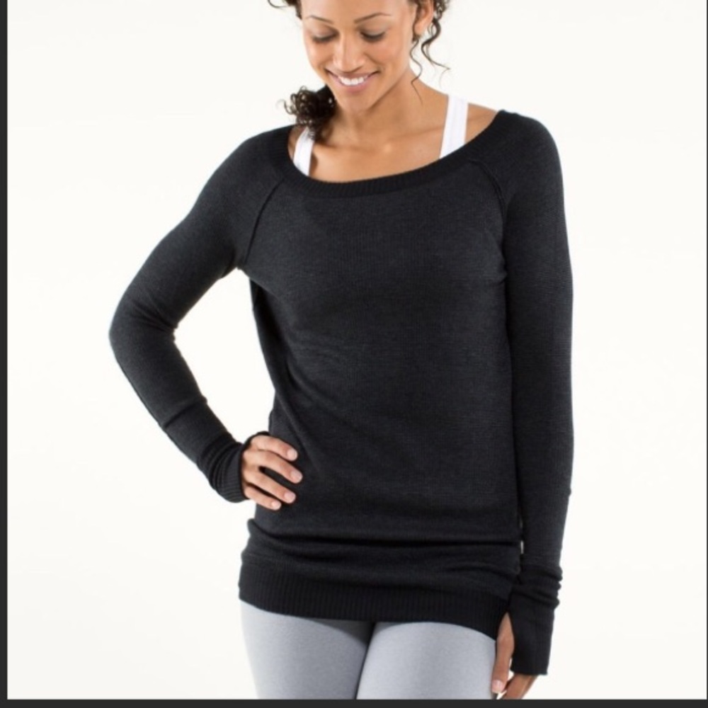 Lululemon Charcoal Grey Chai Time Pullover