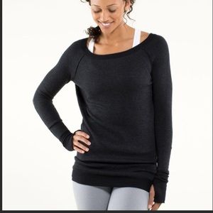 Lululemon Charcoal Grey Chai Time Pullover