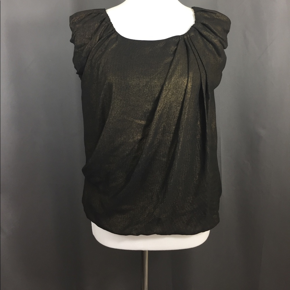 Gold fleck short Sleeve blouse