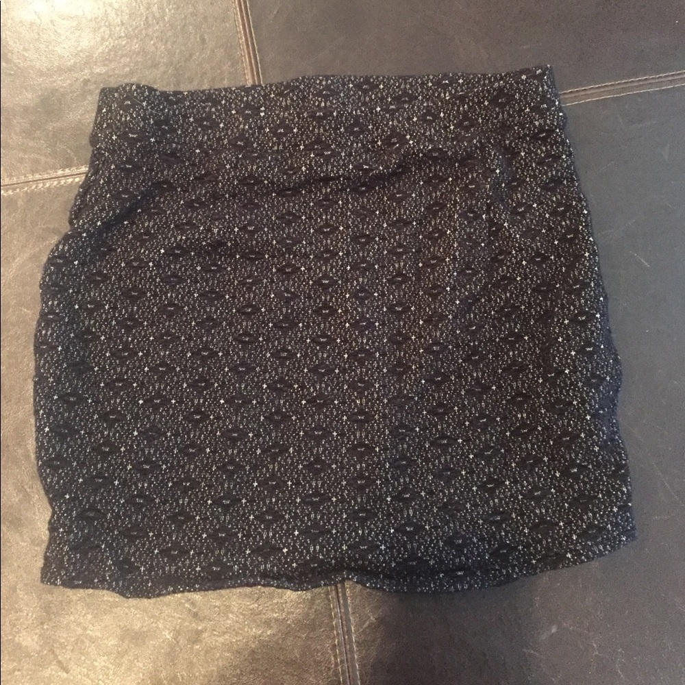 Black and grey skirt