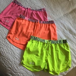 3 pairs of Under Armour shorts