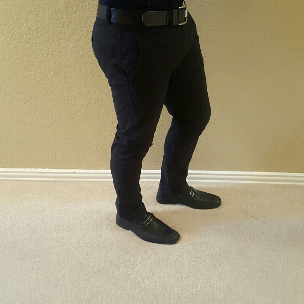Black slacks skinny lightweight