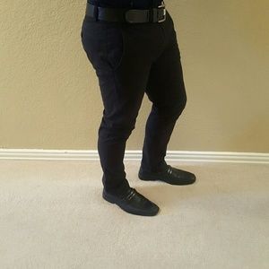 Black slacks skinny lightweight